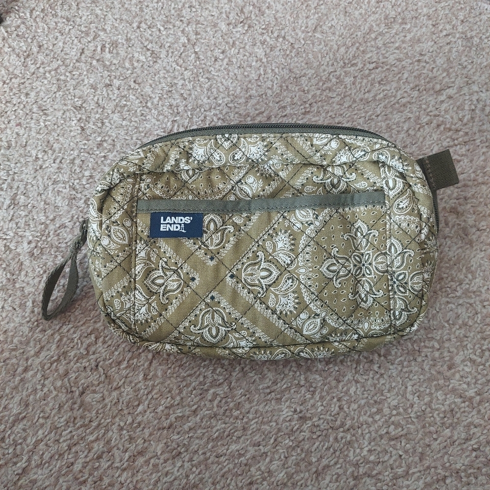 Lands End Quilted Paisley‎ Print Beltbag Fanny Pack